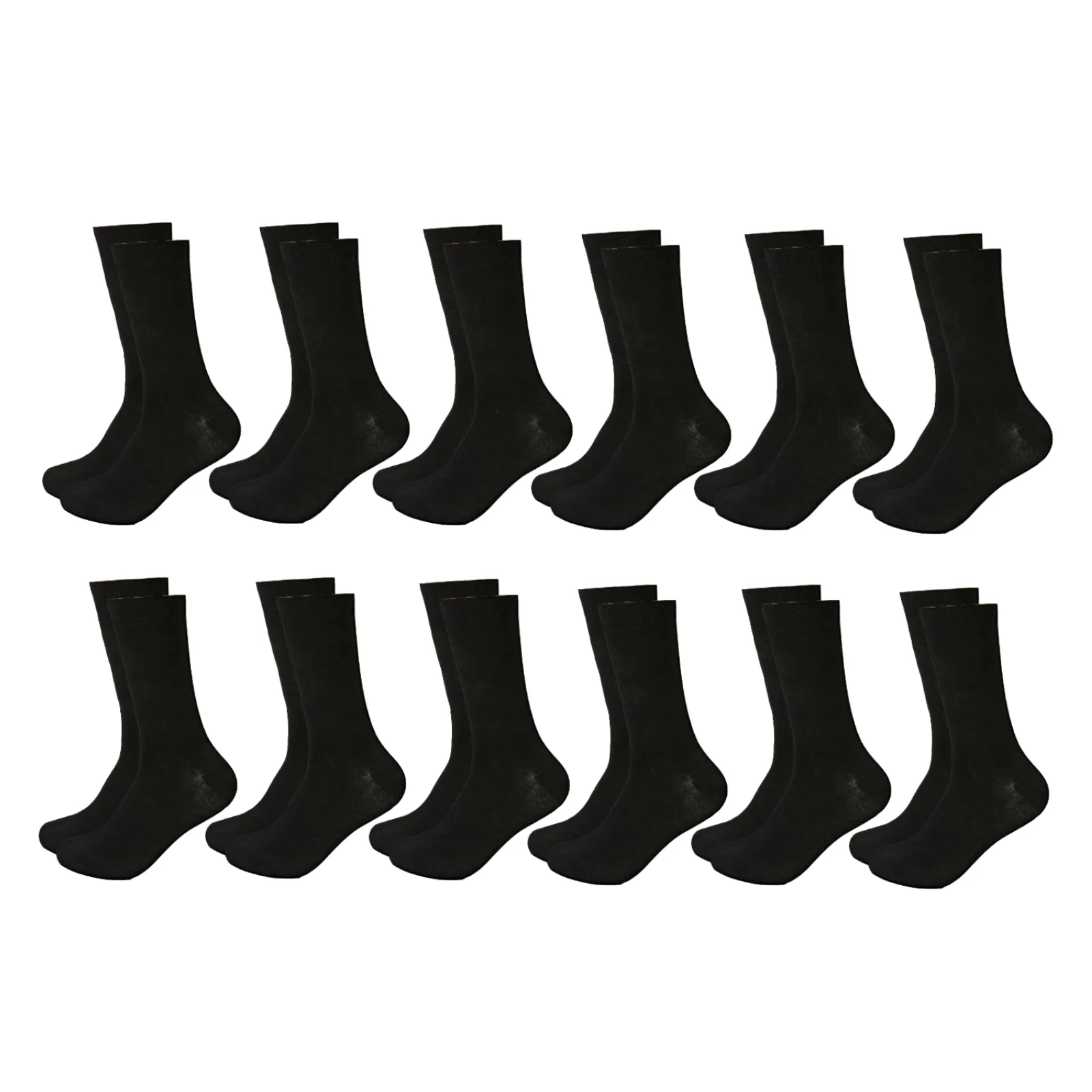 12 Pairs Bamboo Socks Unisex Premium Fiber Sock Super Soft Crew