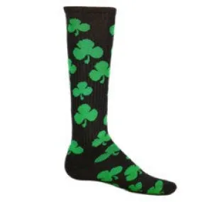 Black Shamrock Athletic Knee High Socks (Small)