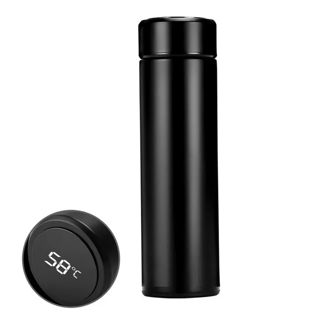 Double Wall Insulated Vacuum Flask Smart Stainless Steel Water Thermal Bottle With LCD Touch Screen Thermo Mug#15