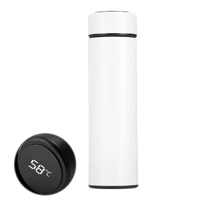 Double Wall Insulated Vacuum Flask Smart Stainless Steel Water Thermal Bottle With LCD Touch Screen Thermo Mug#15