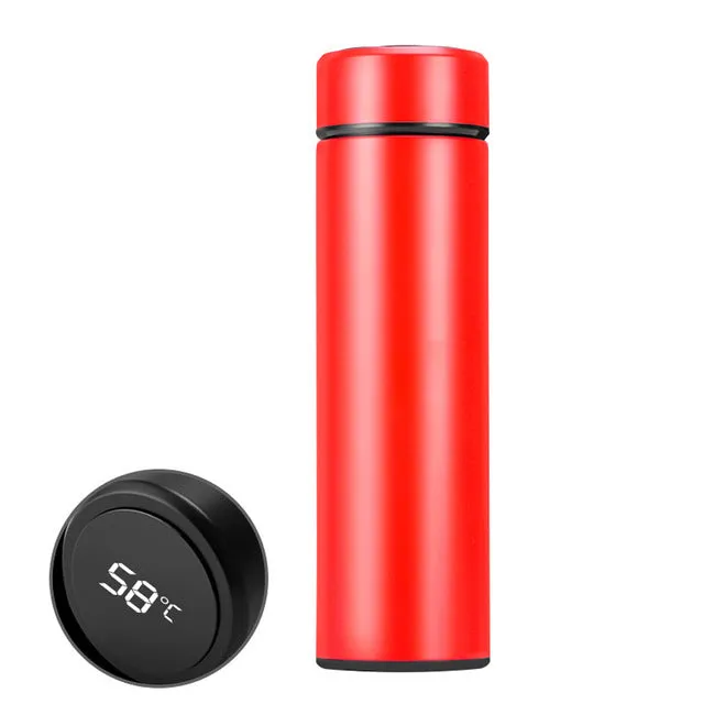 Double Wall Insulated Vacuum Flask Smart Stainless Steel Water Thermal Bottle With LCD Touch Screen Thermo Mug#15