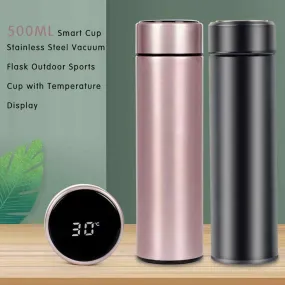 Double Wall Insulated Vacuum Flask Smart Stainless Steel Water Thermal Bottle With LCD Touch Screen Thermo Mug#15