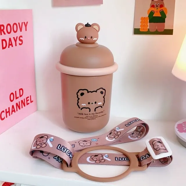 Kawaii Pink Pig Thermos 350ml