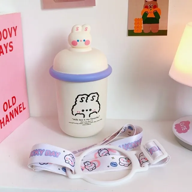 Kawaii Pink Pig Thermos 350ml