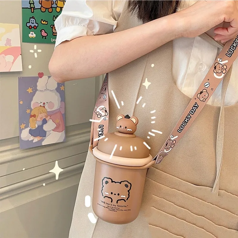 Kawaii Pink Pig Thermos 350ml