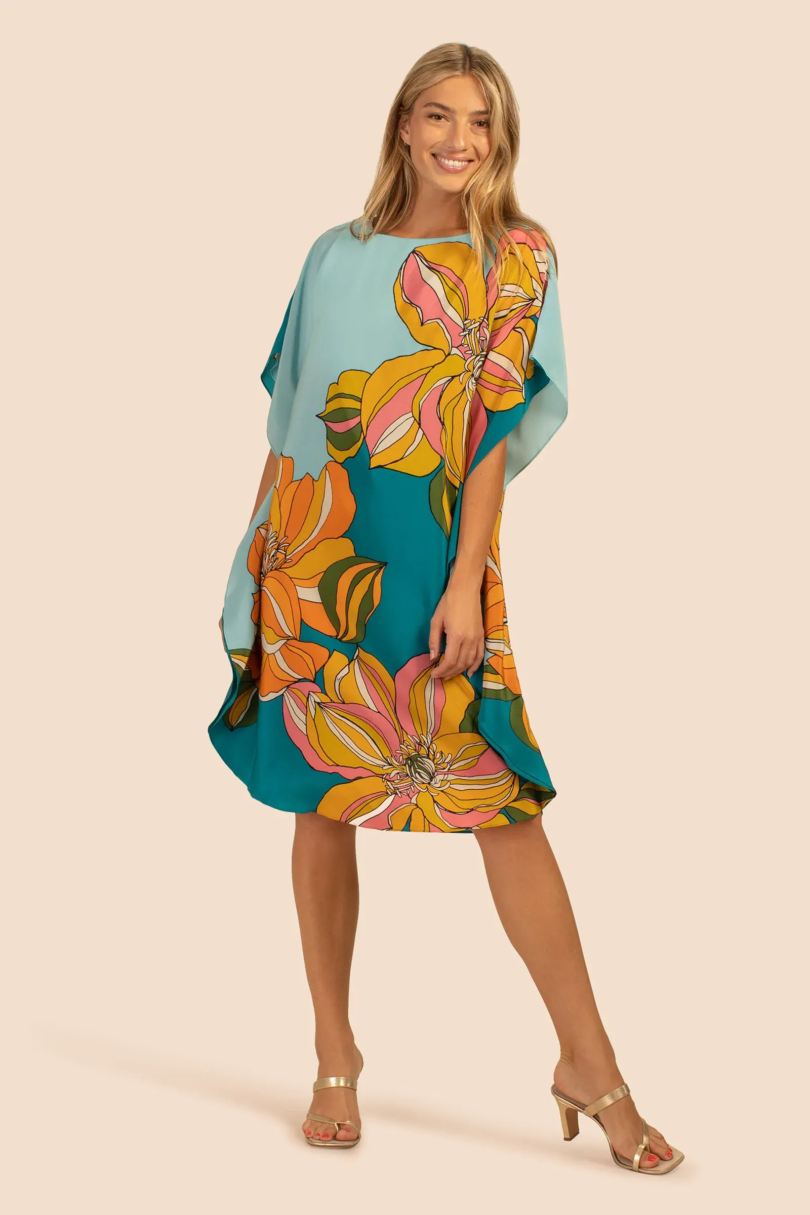 Luxury Silk Crepe Kaftan, Stylish or Short Caftan For Women's
