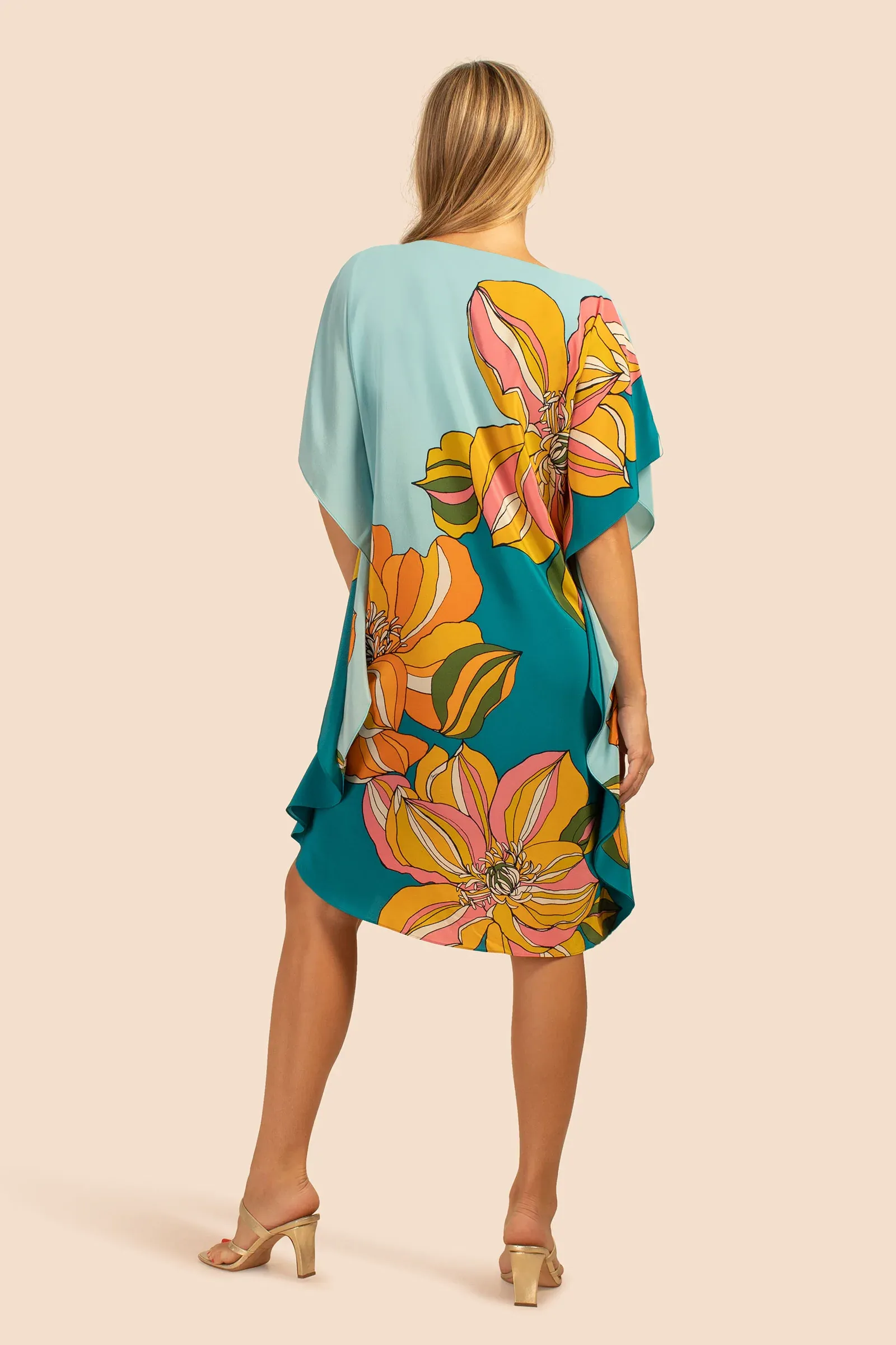Luxury Silk Crepe Kaftan, Stylish or Short Caftan For Women's
