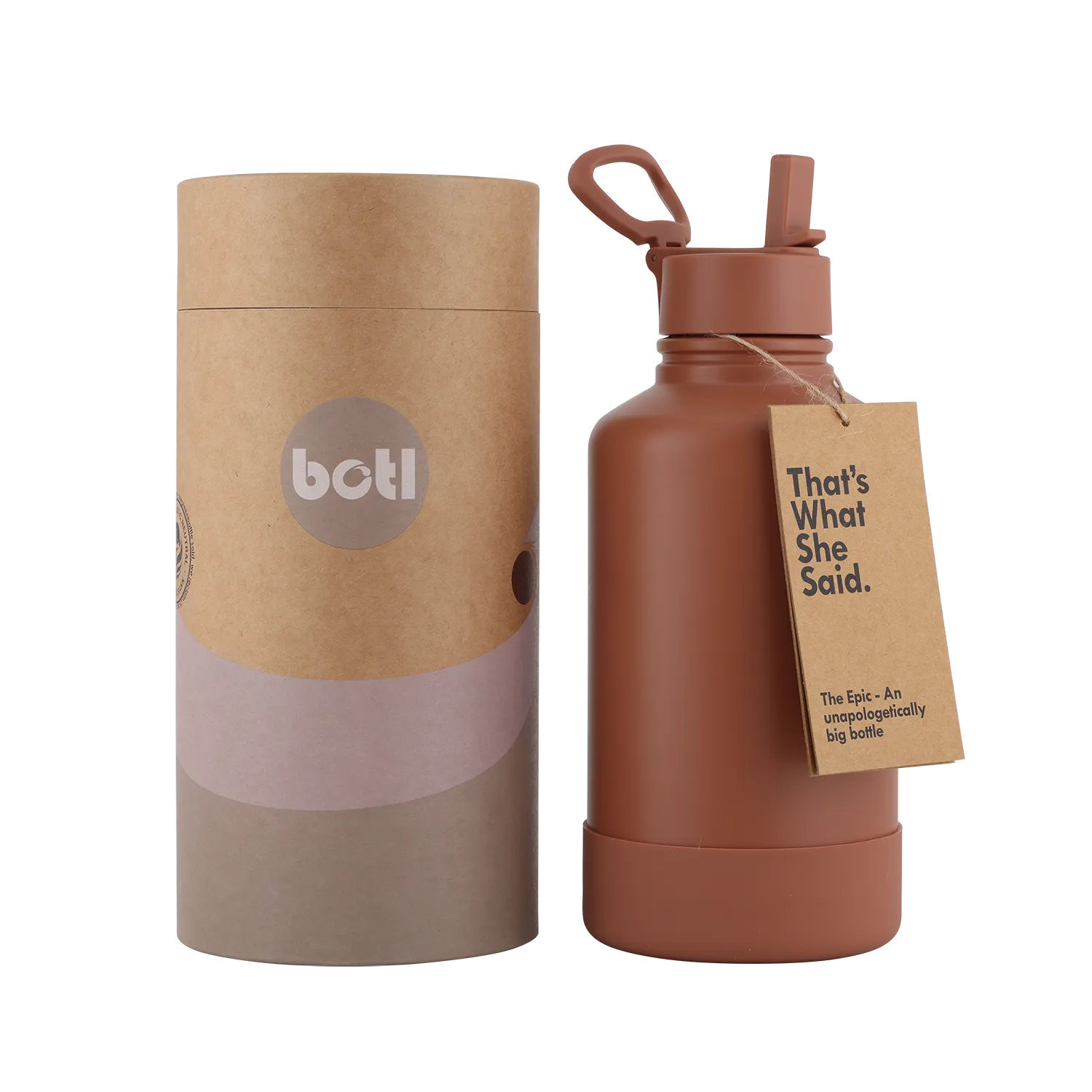 NEW 64oz One Green Epic Insulated Stainless Steel Canteen - Truffle