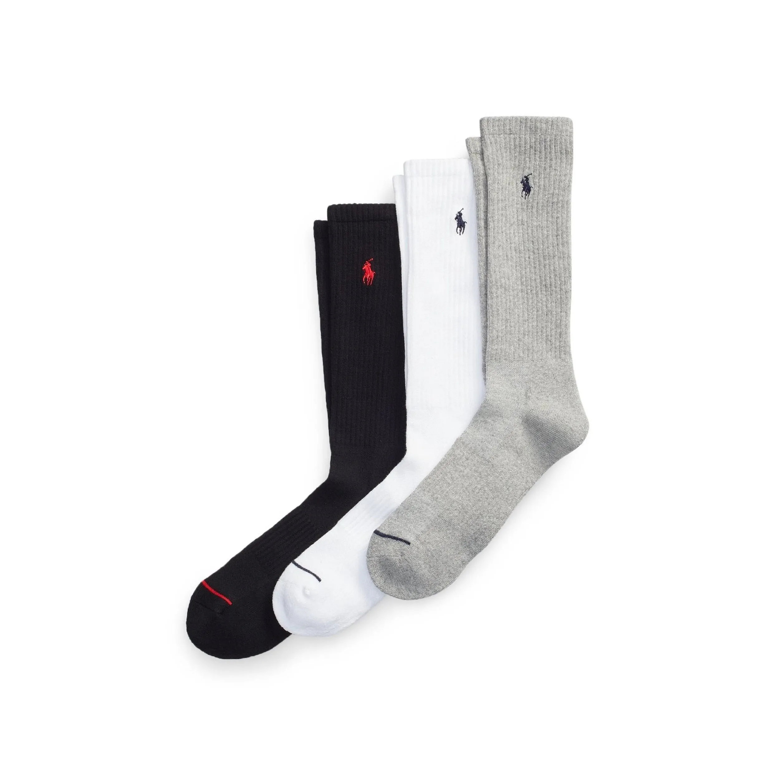 Polo Ralph Lauren Athletic Crew Socks - 3 Pack