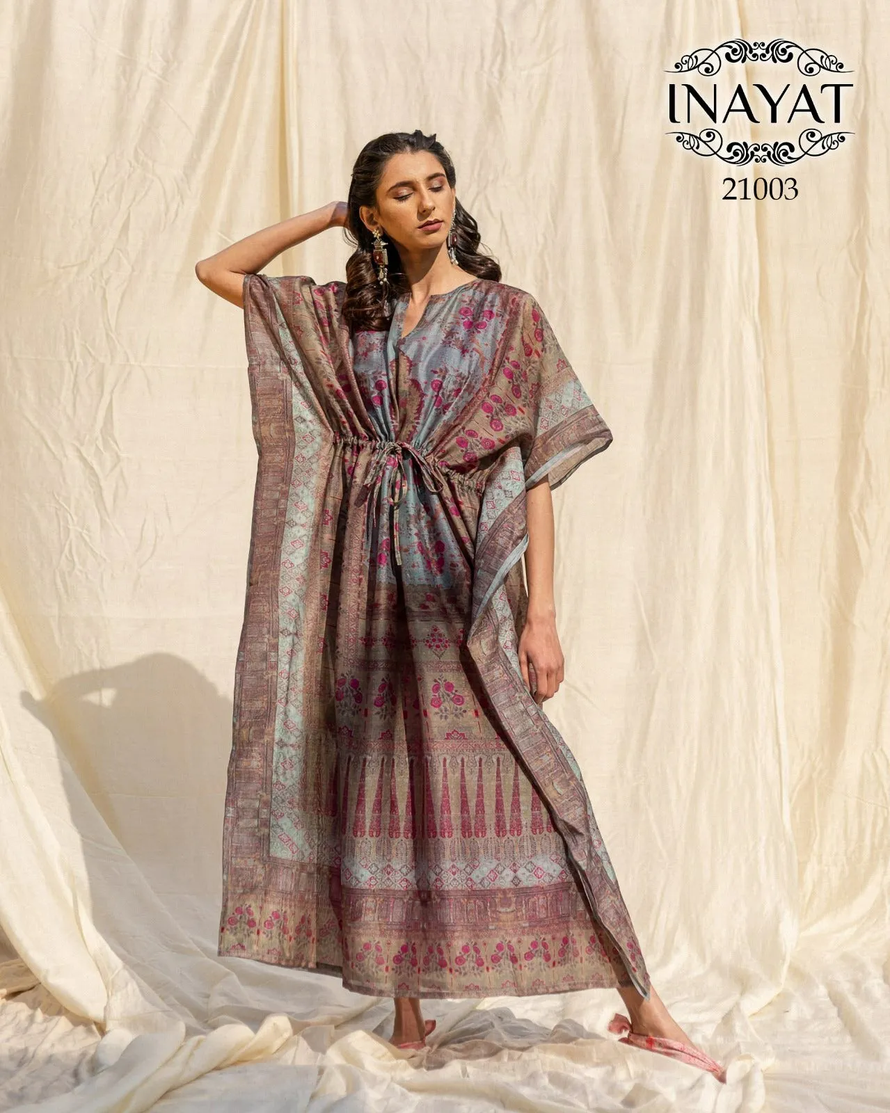 Stylish Designer Soft Silk Kaftaan Inayat 21003
