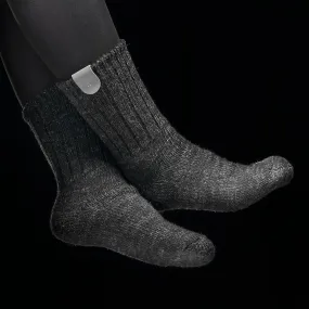 wool reflective socks BLACK